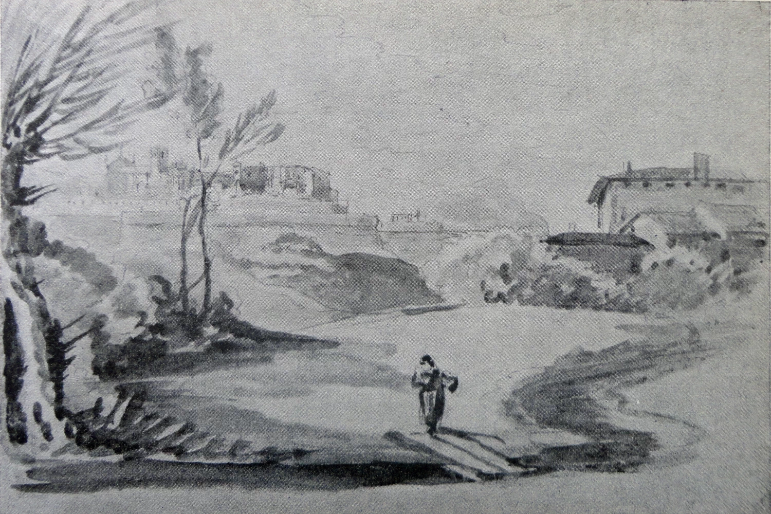 Pietro Ronzoni - Complesso di Sant'Agostinono, veduta orientale da Città bassa, Università degli Studi, Bergamo
